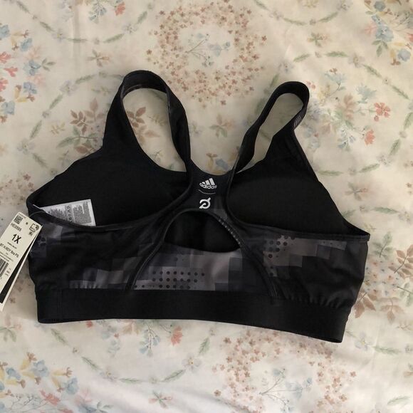 Adidas x Peloton Digi Motion Heat Ready Believe this Bra Size 1X NWT Bla… - Picture 2 of 5